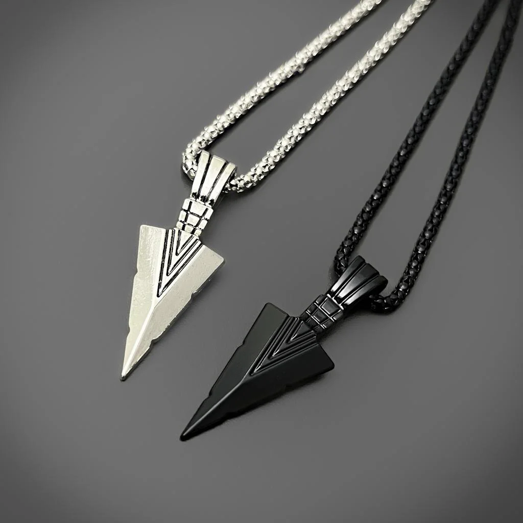 Geometric Arrowhead Pendant