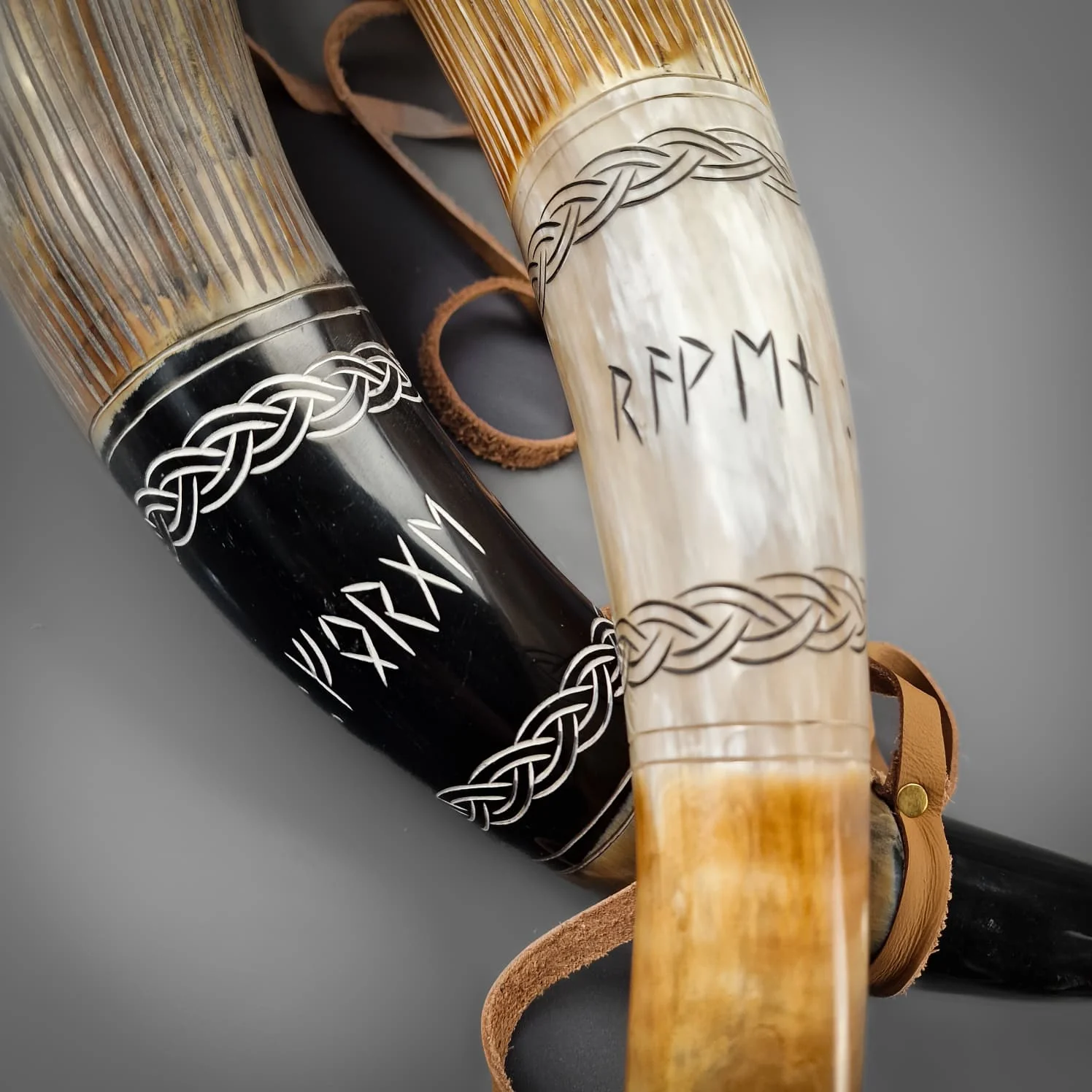 Carved War Horn - Image 4
