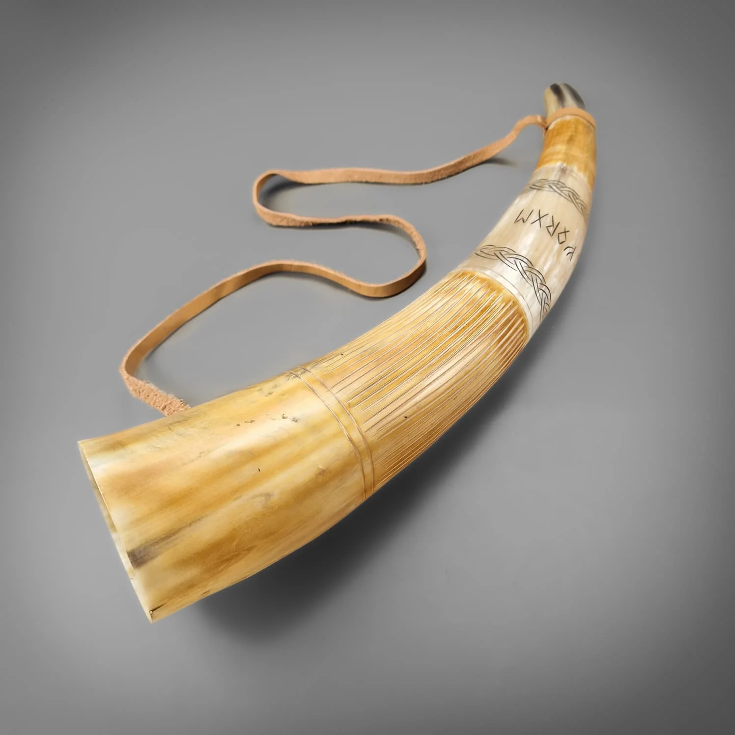 Carved War Horn - Image 6