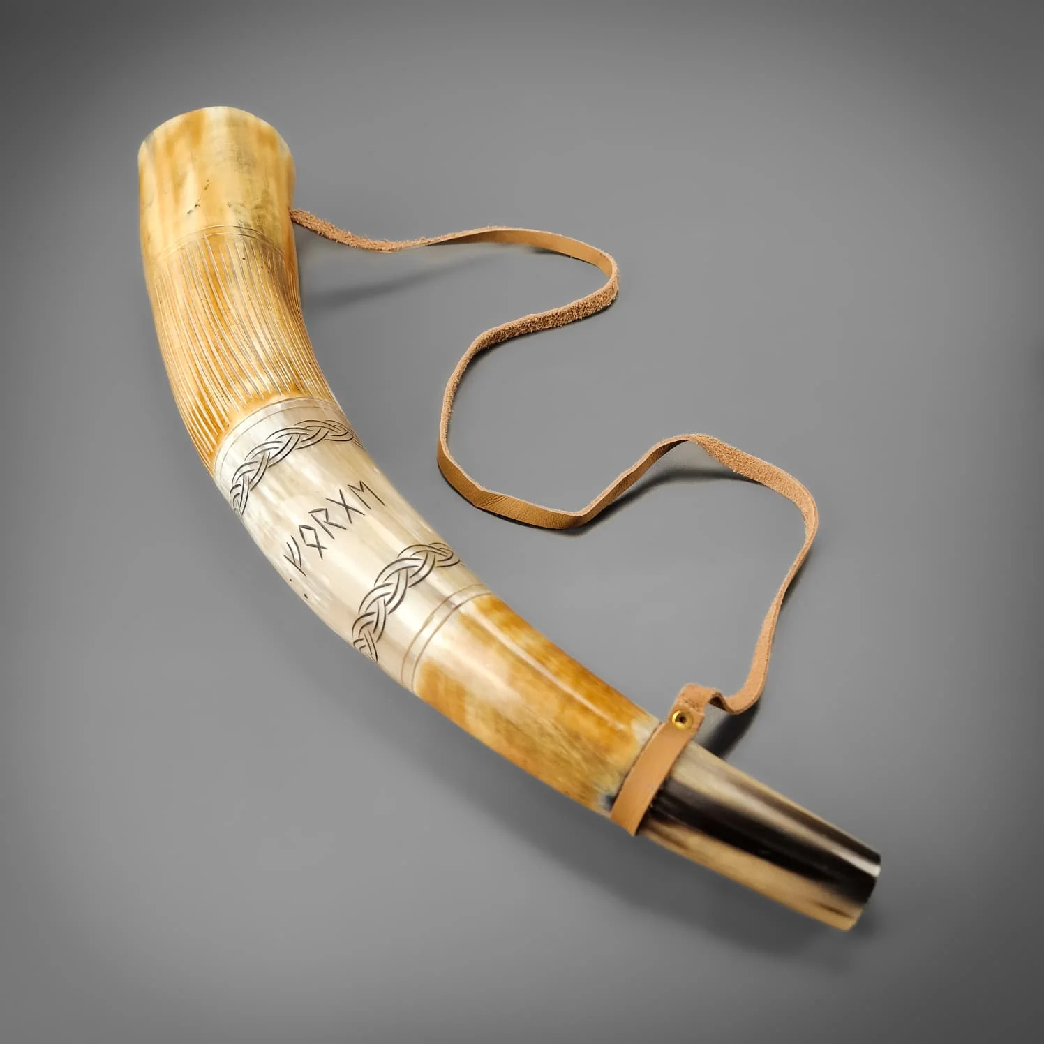 Carved War Horn - Image 7