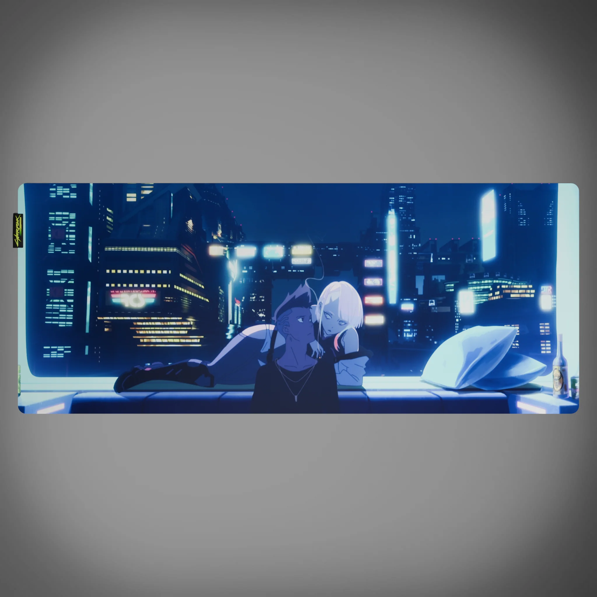 Cyberpunk® Edgerunners Desk Mat - David & Lucy - Image 3