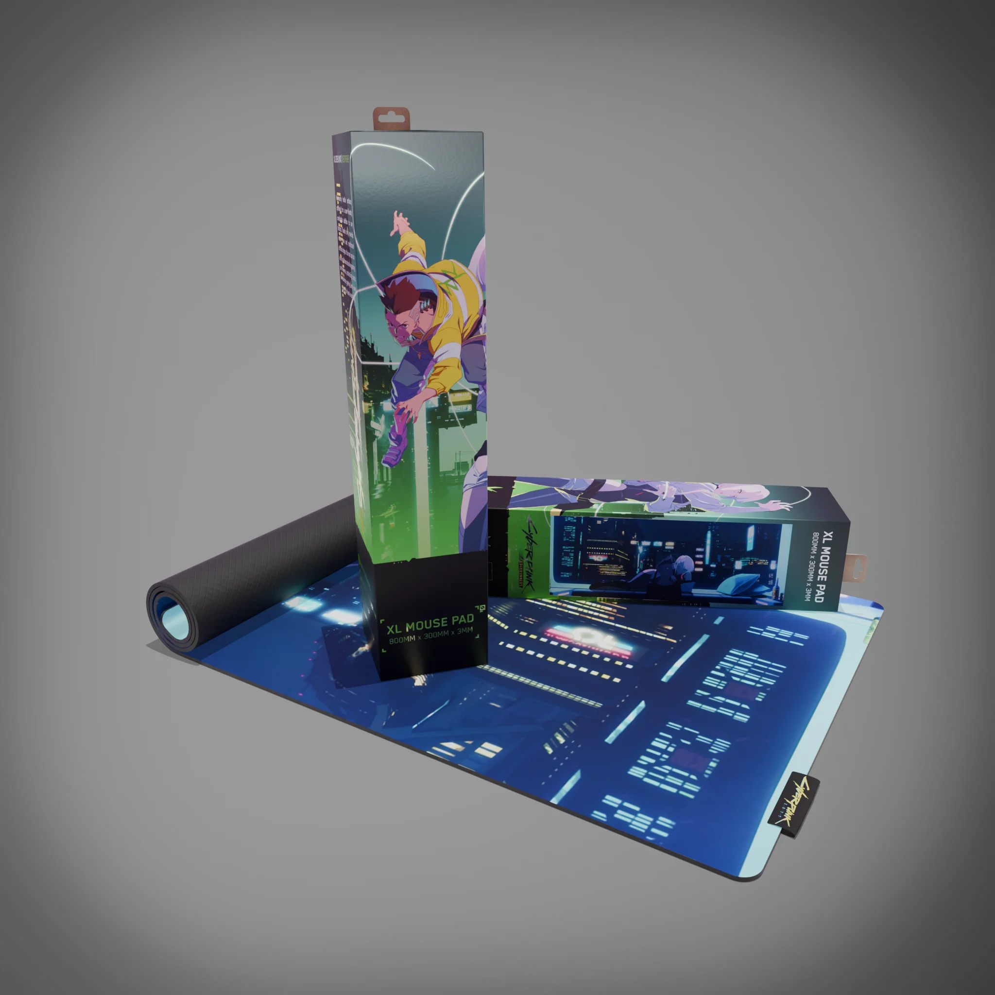 Cyberpunk® Edgerunners Desk Mat - David & Lucy - Image 4