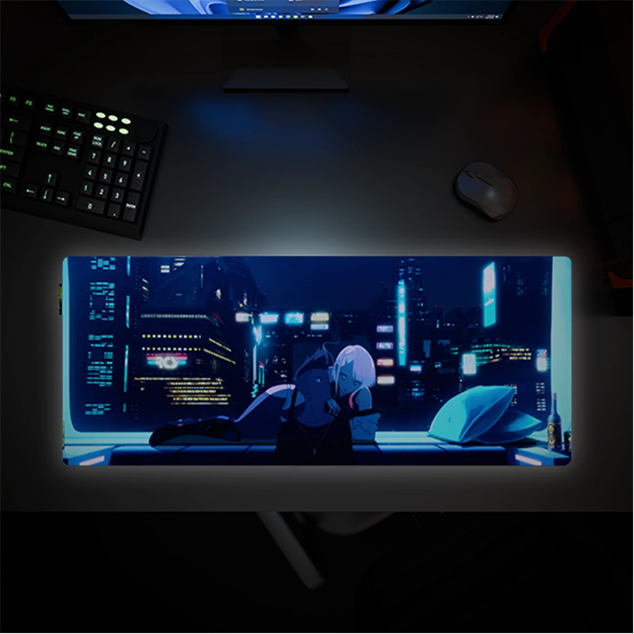Cyberpunk® Edgerunners Desk Mat - David & Lucy - Image 5