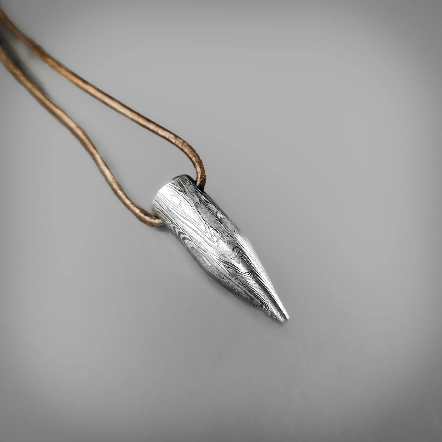 Damascus Bullet Pendant