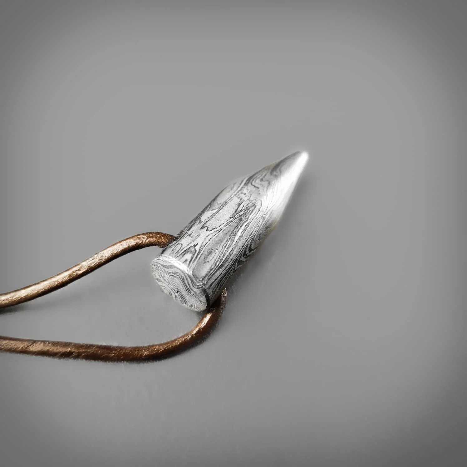 Damascus Bullet Pendant - Image 2