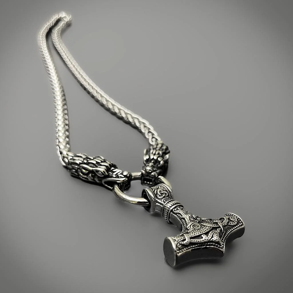 Dragon Mjolnir Pendant - Image 4