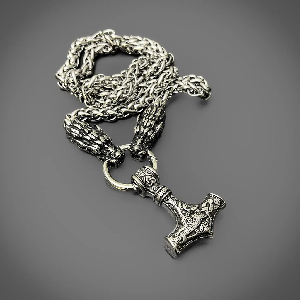 Dragon Mjolnir Pendant - Image 5
