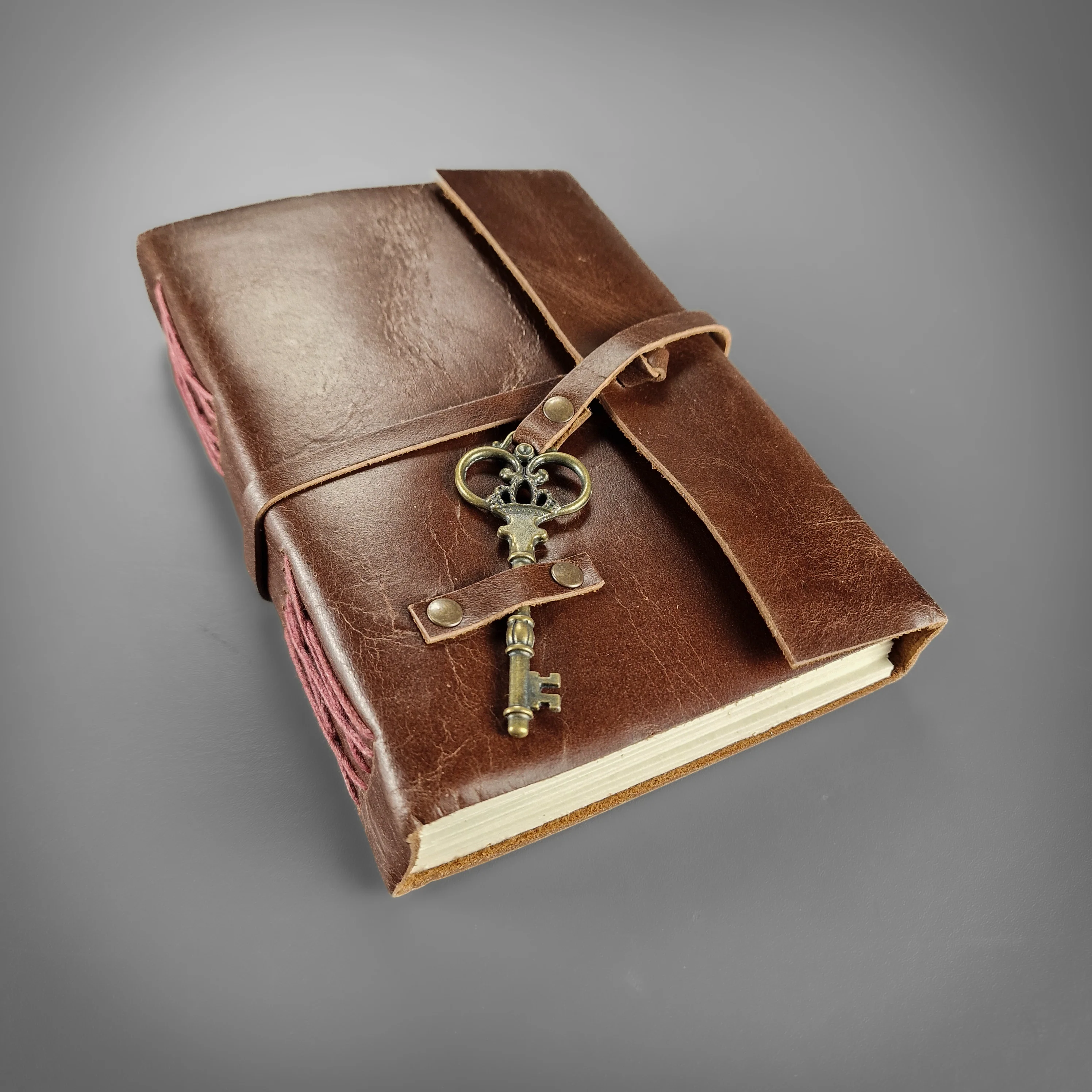 Leather Notebook - Key Bound