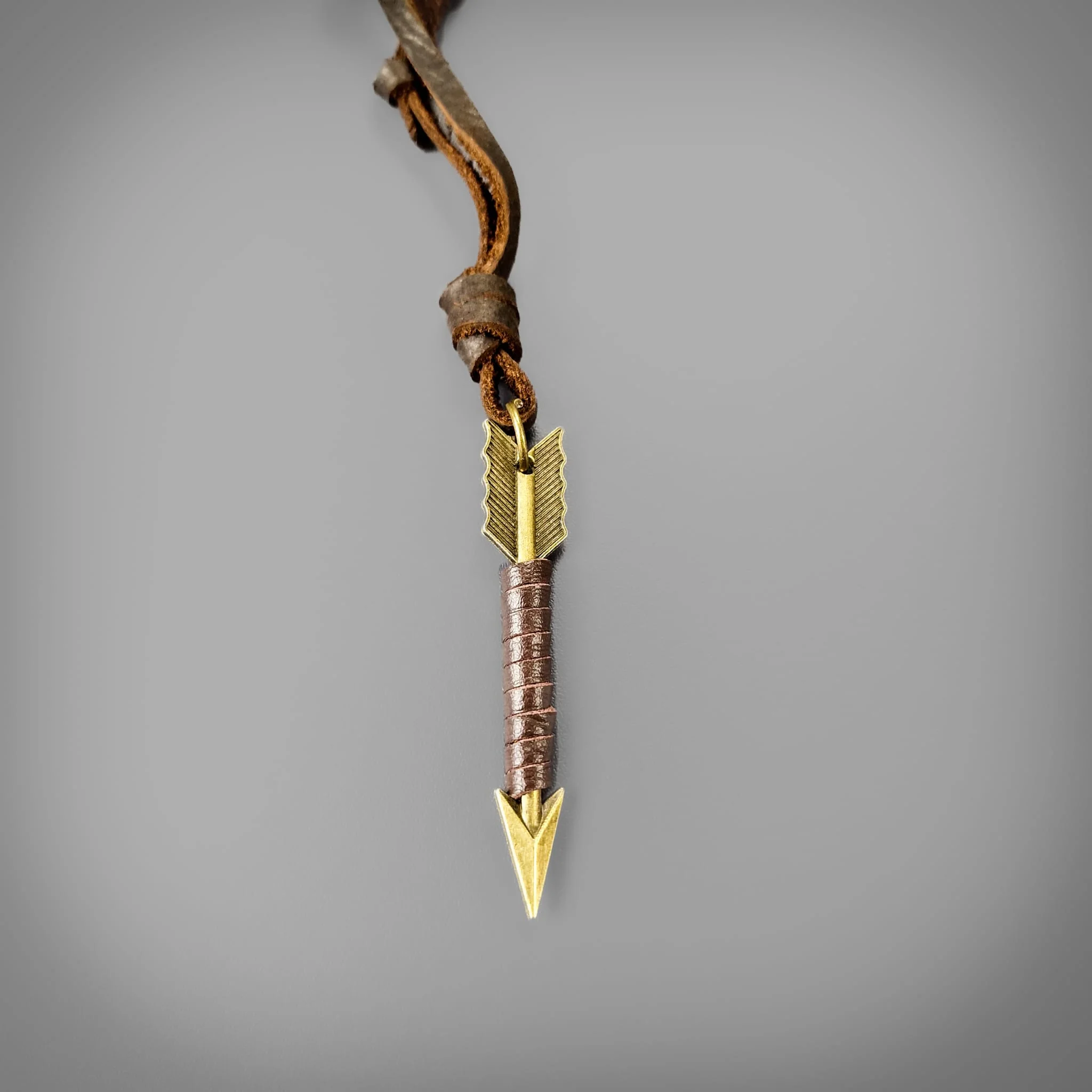 Leatherbound Arrow Pendant - Image 2
