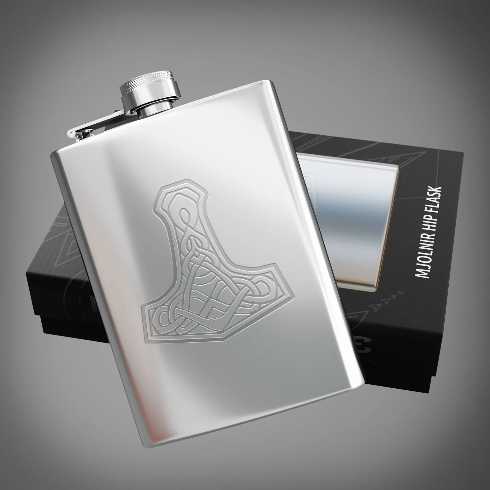 Mjolnir Hip Flask