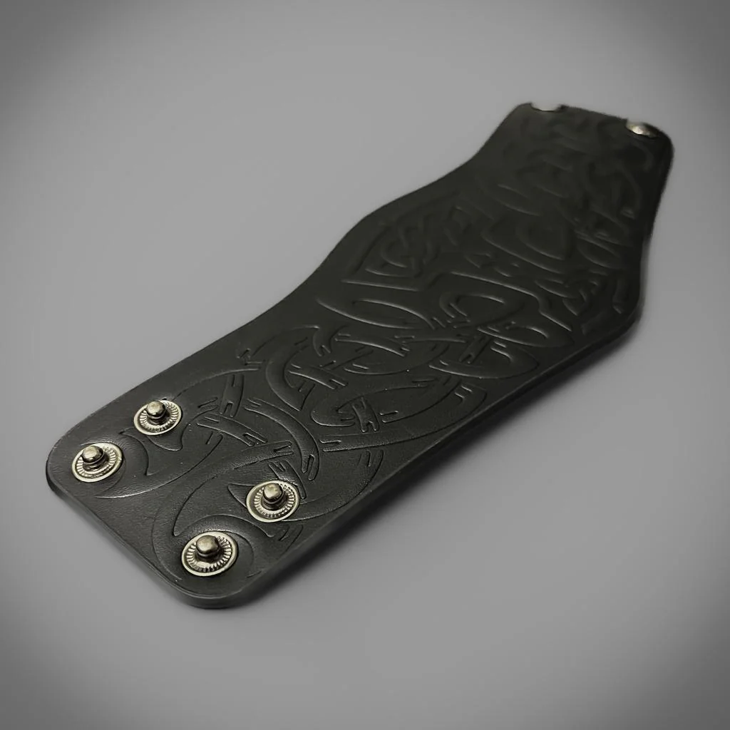 Mjolnir Leather Cuff - Image 4