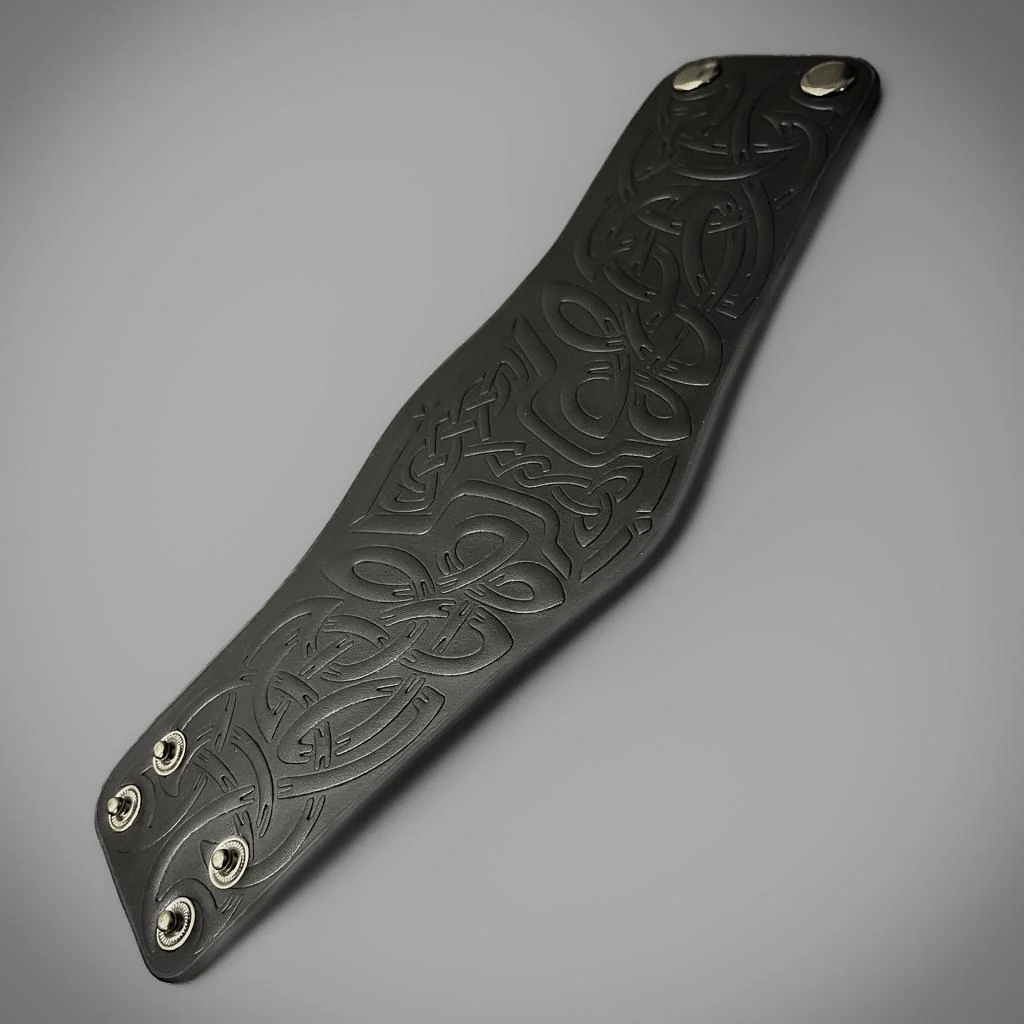 Mjolnir Leather Cuff - Image 5