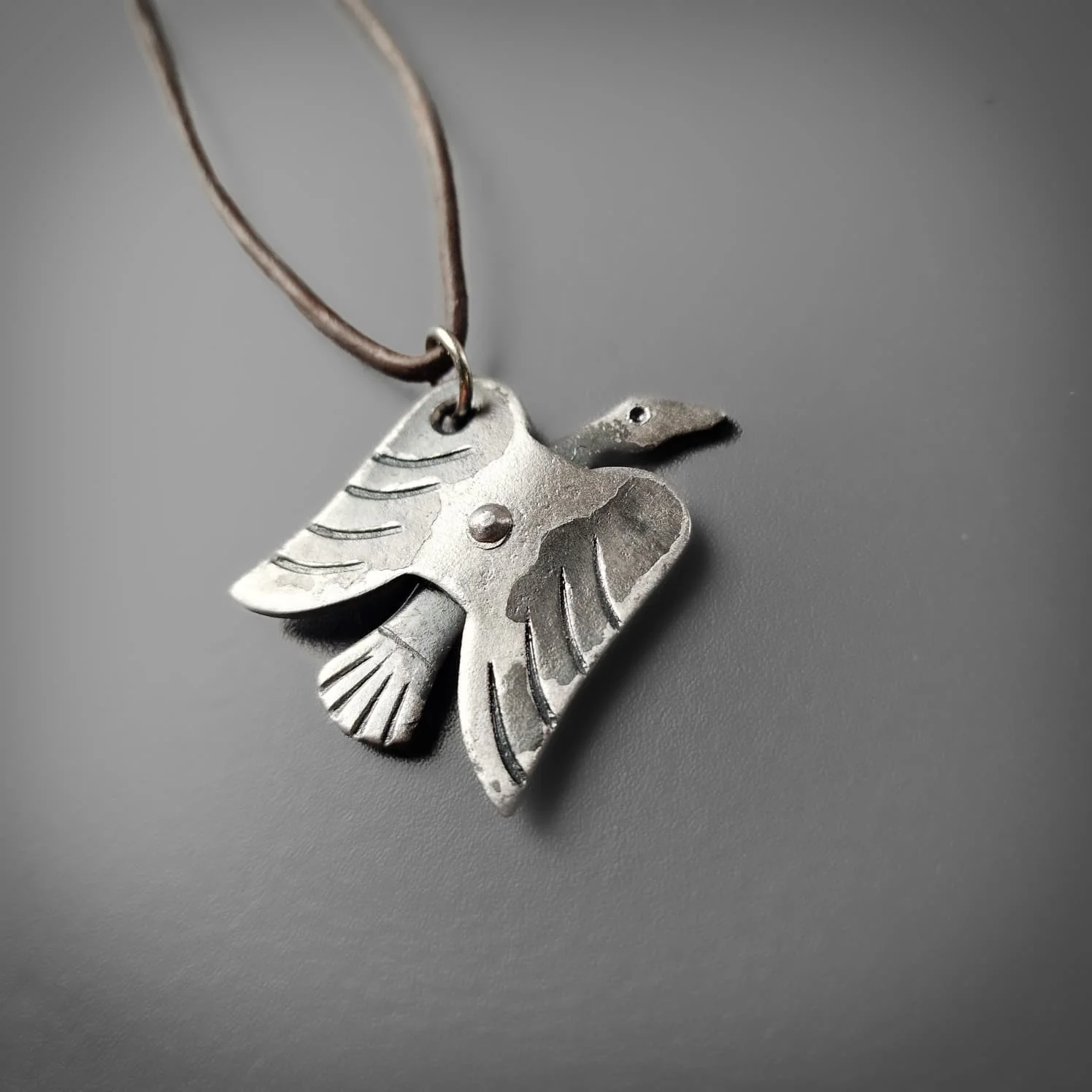Odin's Raven Forged Pendant