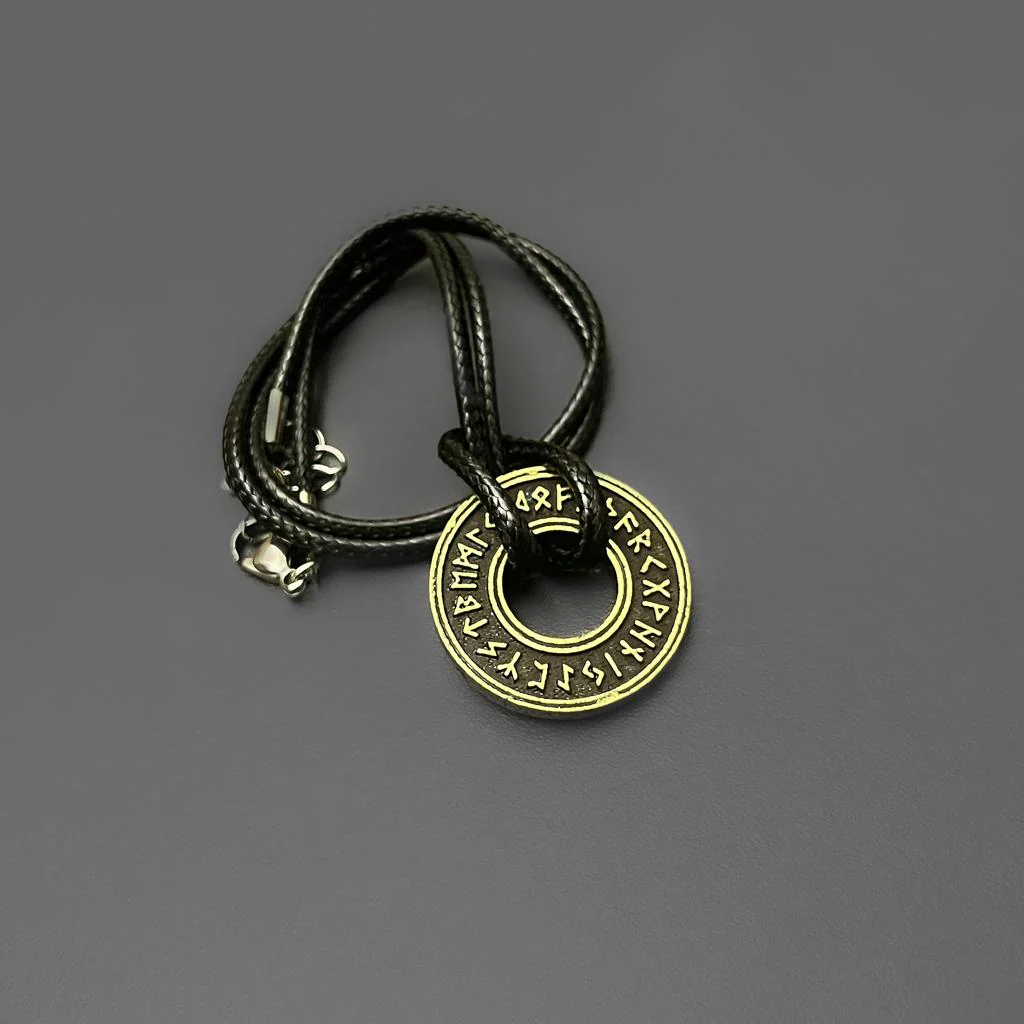 Runed Coin Pendant