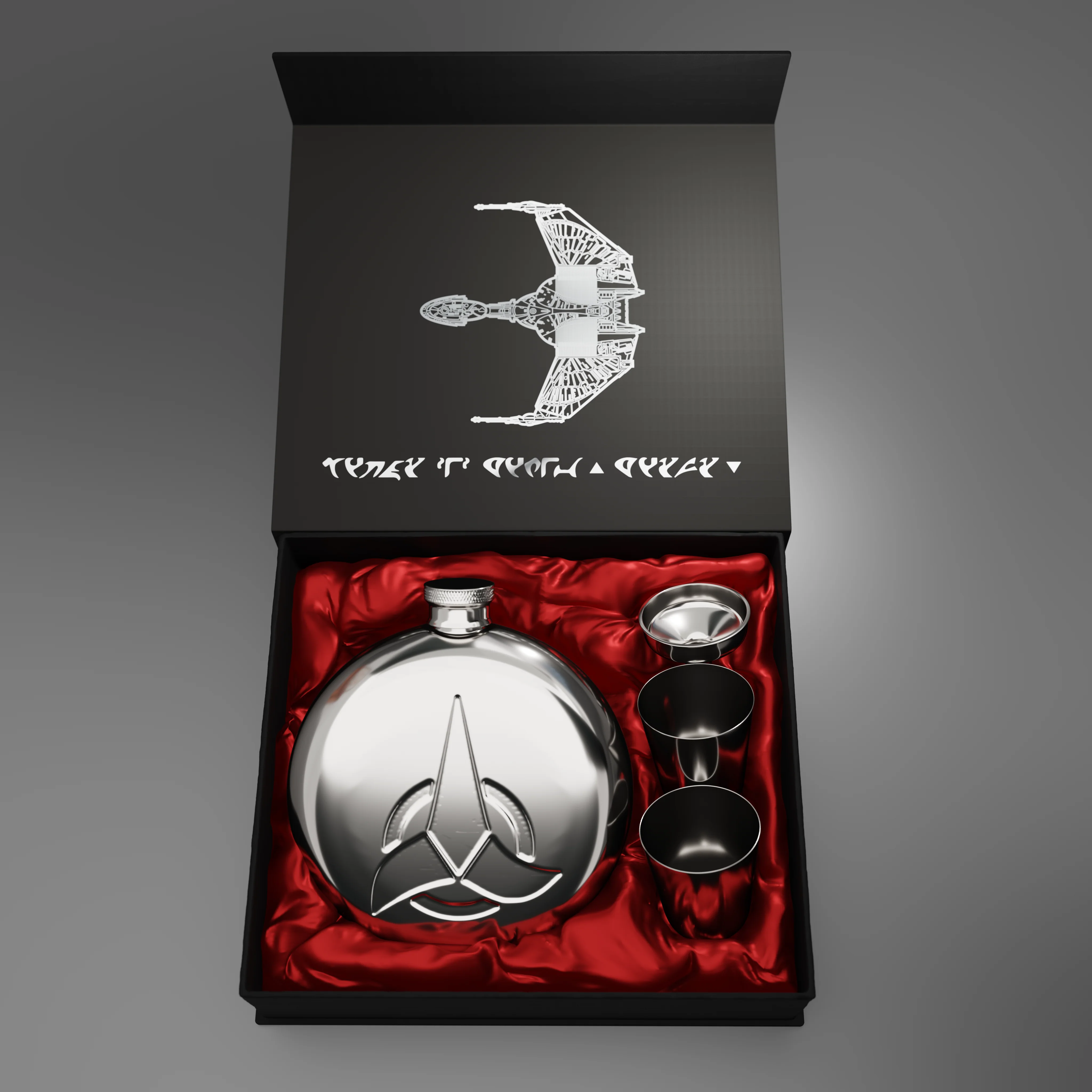 Star Trek™ Klingon Hipflask - Image 3