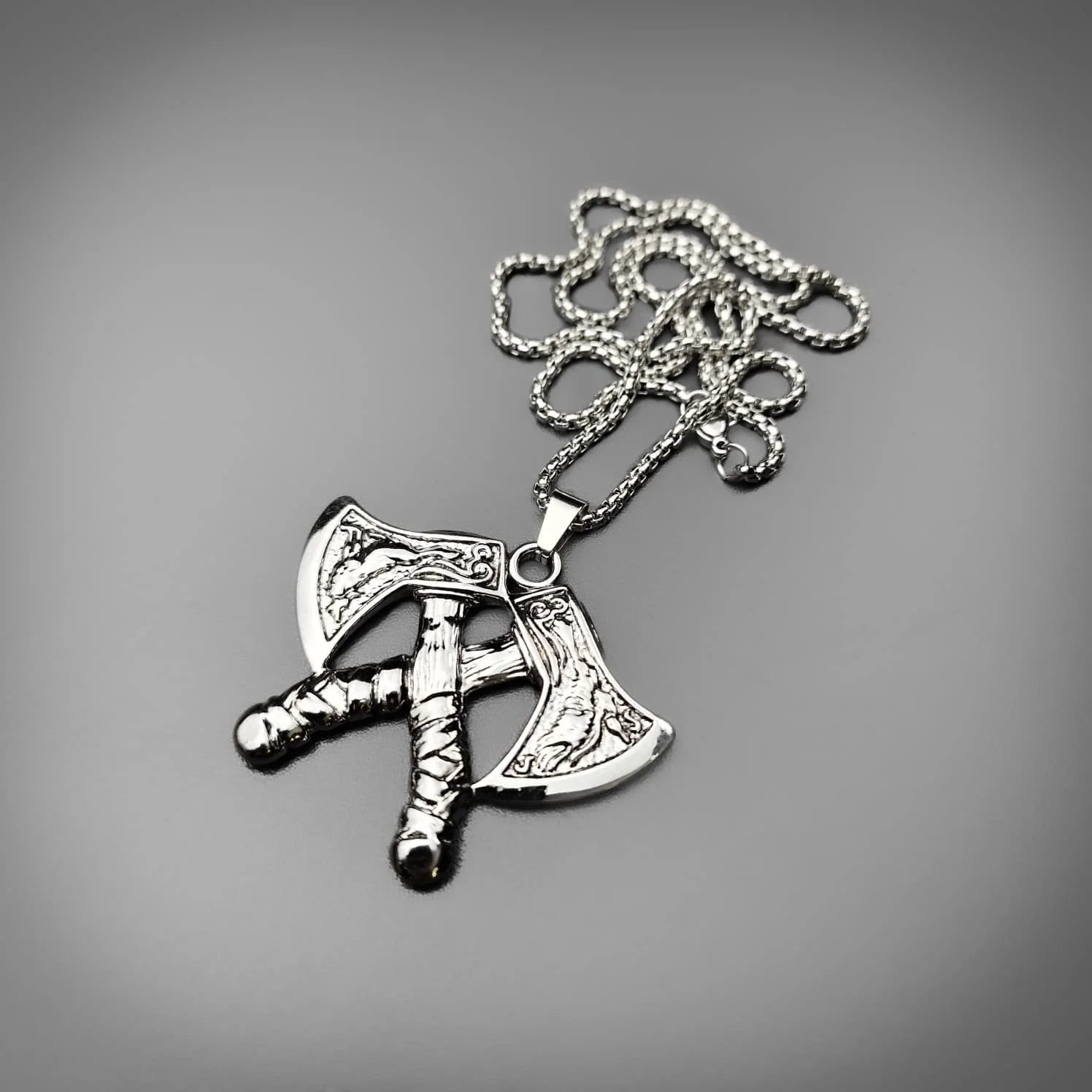 Twin Axe Pendant - Image 3