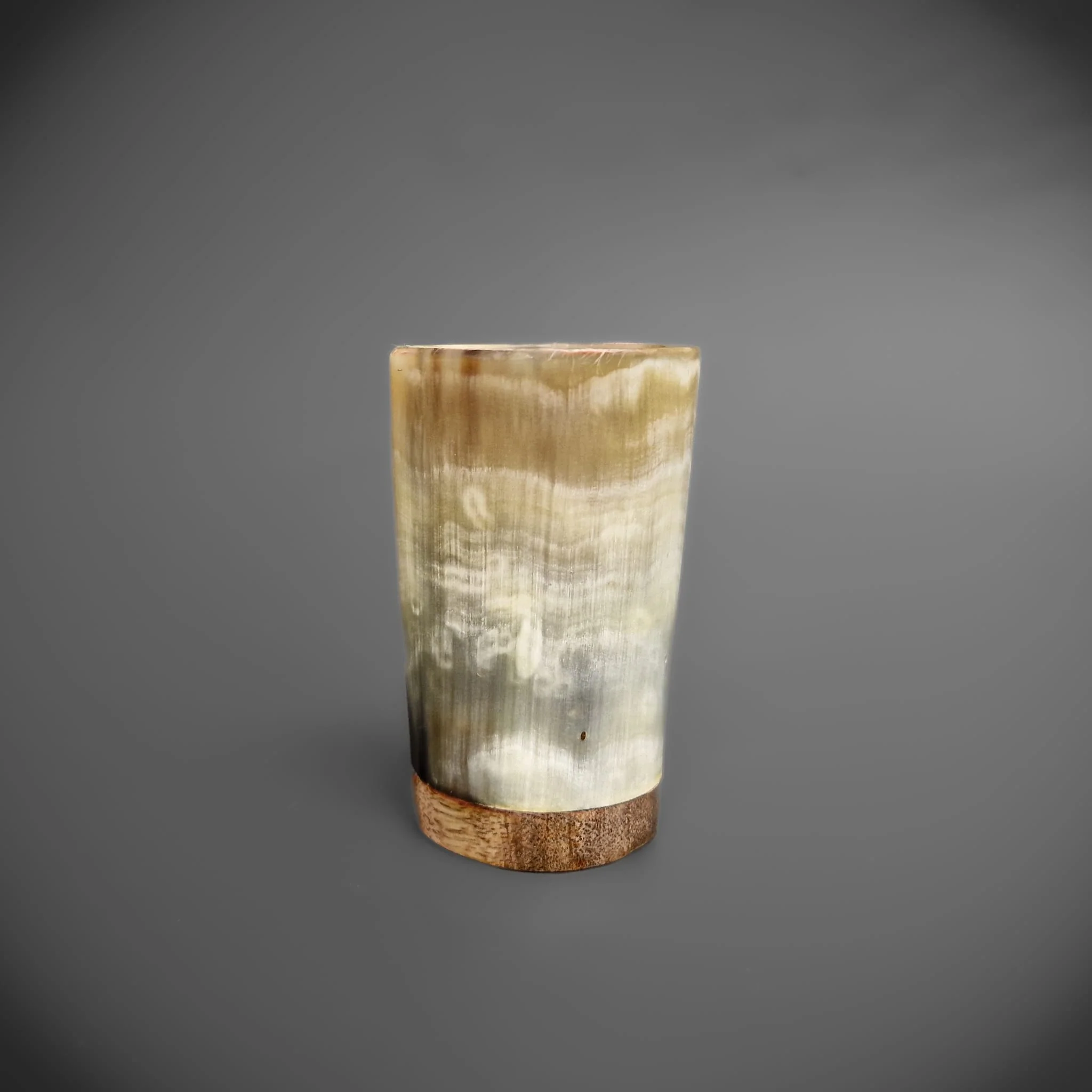 Horn Shot Glass - Wooden Base - Image 3