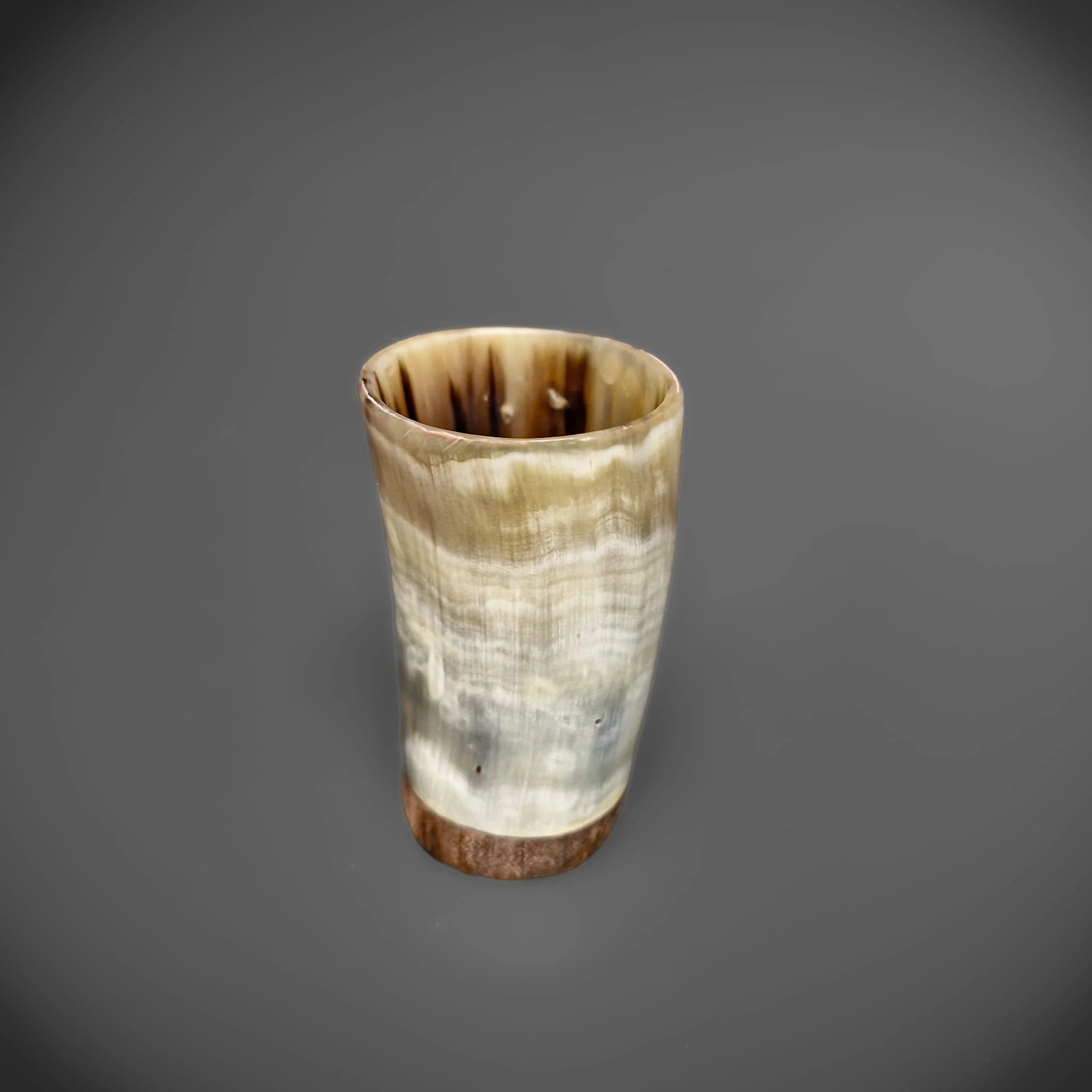 Horn Shot Glass - Wooden Base - Image 4